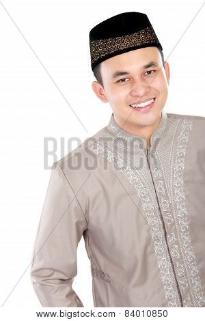Handsome Muslim Man Smiling