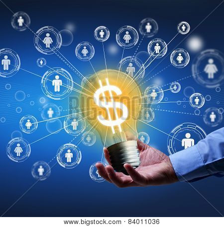 Crowdfunding Or Community Funding Concept