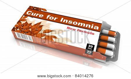 Cure for  Insomnia - Brown Pack of Pills.