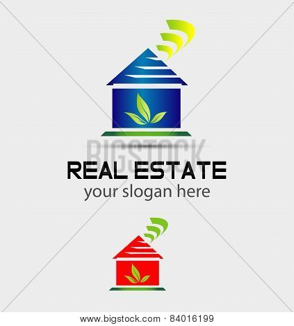 Home wireless connection technology eco logo