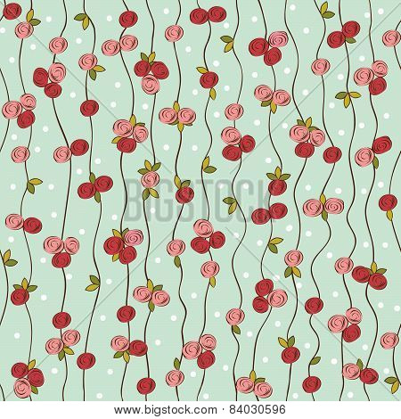 pattern with roses