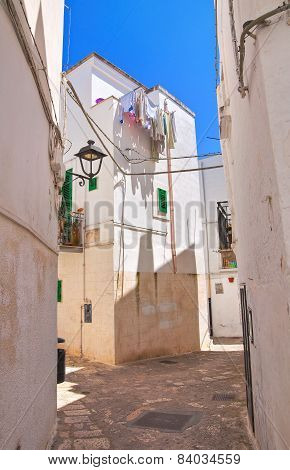 Alleyway. Fasano. Puglia. Italy.