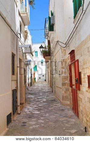 Alleyway. Fasano. Puglia. Italy.