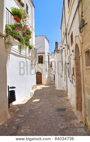 Alleyway. Fasano. Puglia. Italy.