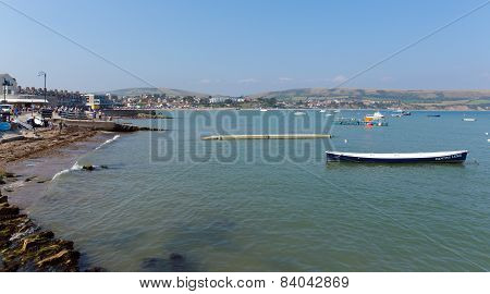Sunshine and warm weather brought visitors to Swanage Pier on the Dorset coast