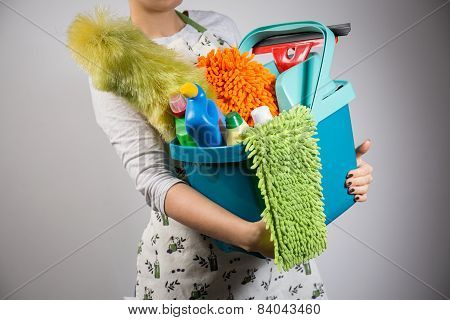 Bucket With Cleaners