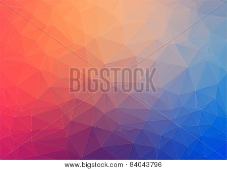 Colorful geometric background with triangles