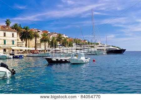 Yachting Harbor Of Hvar Island
