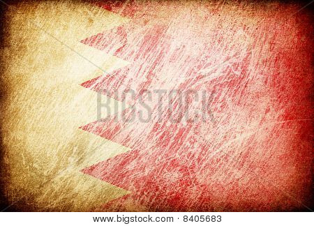 Granica przetarł flaga serii tła. Bahrajn.