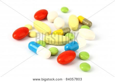 Multicolor Medical Pills