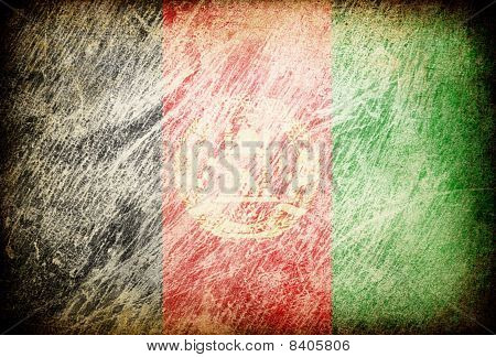 Granica przetarł flaga serii tła. Afganistan.