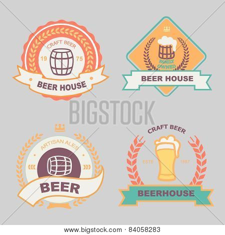 Beer bub bar label design logo