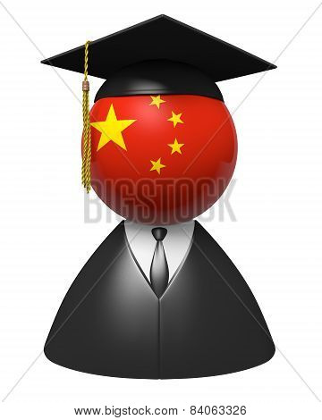 China college graduate concept for schools and academic education