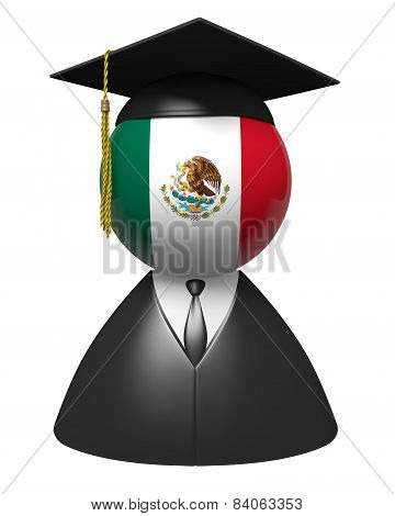 Mexico college graduate concept for schools and academic education