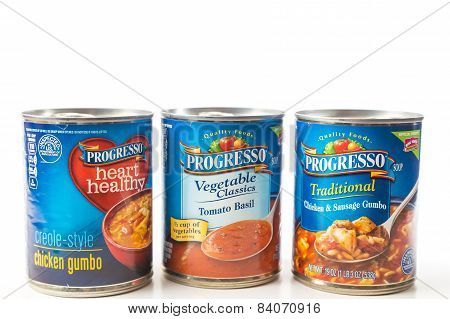 Three Cans Of Progresso Soup