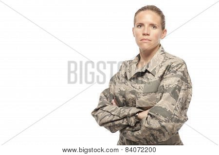 Serious Female Airman
