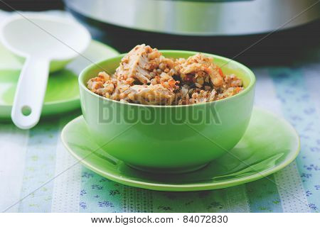 Buckwheat With Vegetables And Chicken