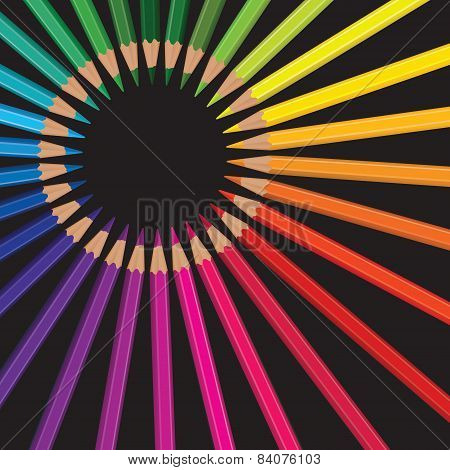 pencil rainbow