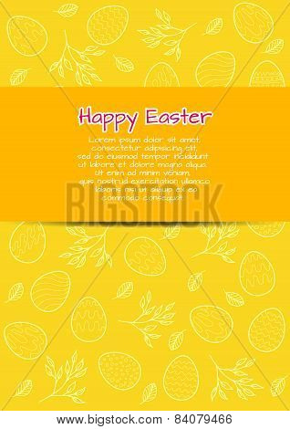 Flyer template for Easter