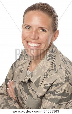 Happy Female Airman