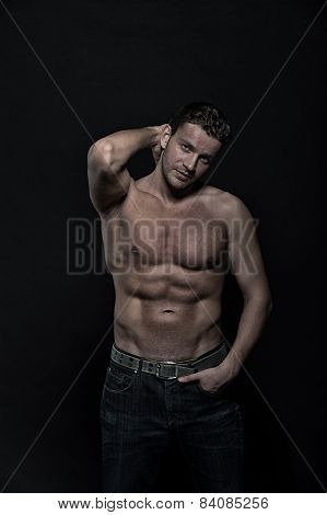 Glamour Young Hansome Athletic Man