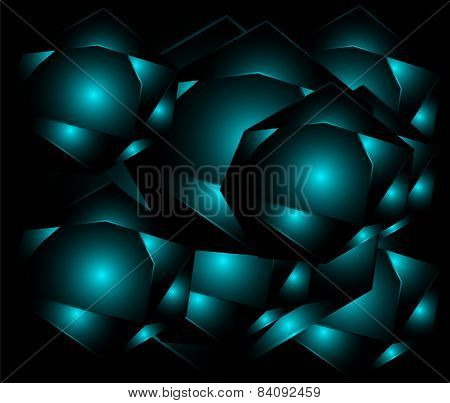 Dark blue dots light Geometric background