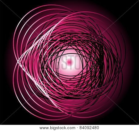 Dark pink circle background