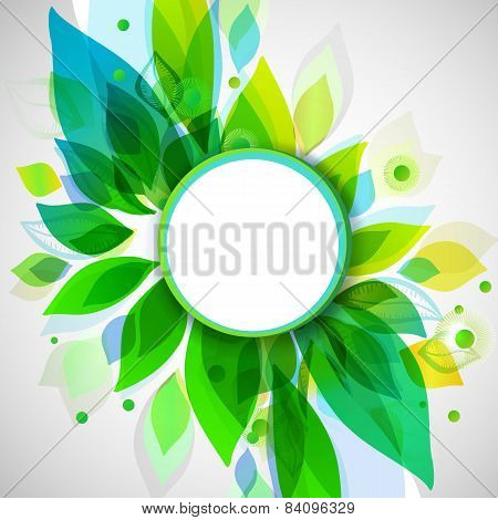 Summer Decorative Background With Circle Sticker