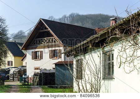 Traditional Alsace Country House, Spring Day