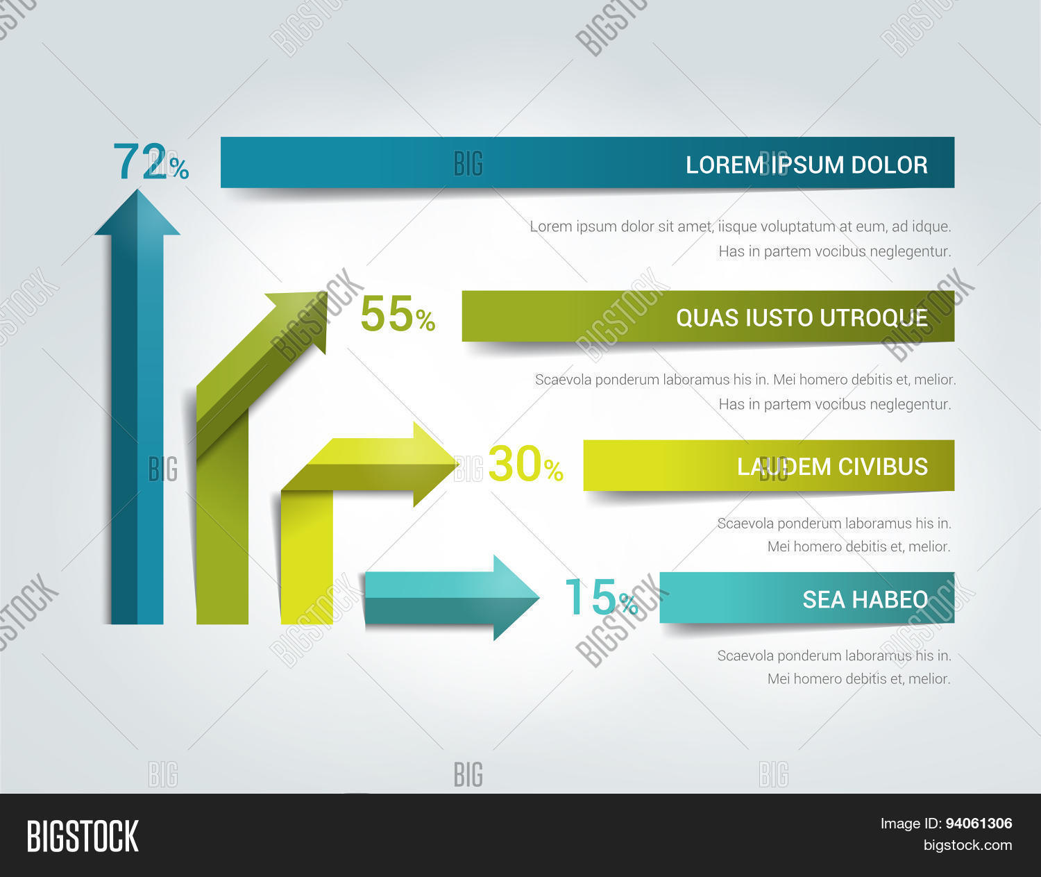 Arrow Infographics Vector & Photo (Free Trial) | Bigstock
