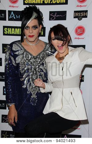 LOS ANGELES - JUN 4:  Sham Ibrahim, Emii at the Celebrity Selfies Art Show by Sham Ibrahim at the Sweet! Hollywood on June 4, 2015 in Los Angeles, CA