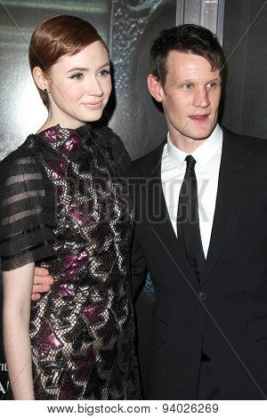 LOS ANGELES - APR 3:  Karen Gillan, Matt Smith at the 