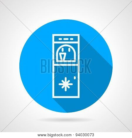 Ice water machine line vector icon