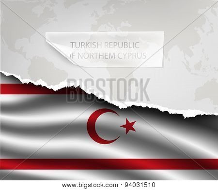 Shadows Turkish Republic  Of Northem Cyprus Flag