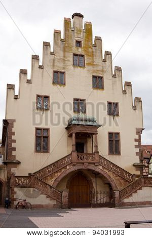 A Beautiful House Of Renaissance Style In Selestat City In France