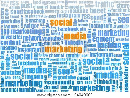 social media marketing tagcloud