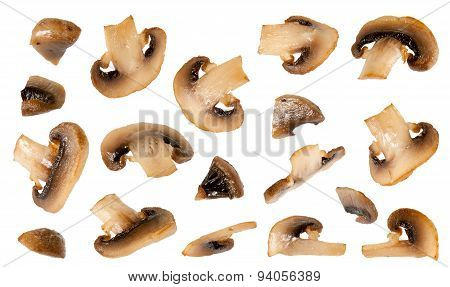 Slices Of Fried Champignons