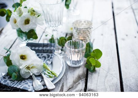 summer wedding table decoration