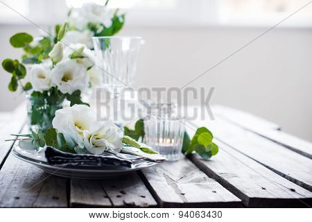 summer wedding table decoration
