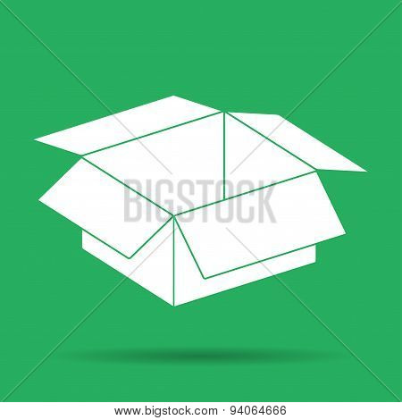 Box Vector Illustration. Flat Design Style
