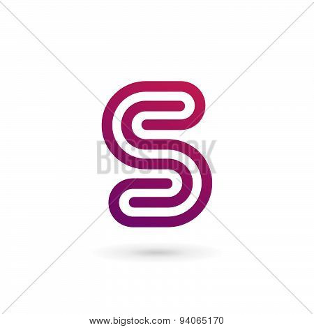Letter S Number 5 Logo Icon Design Template Elements