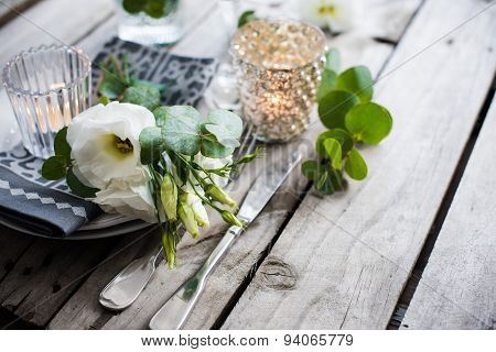 summer wedding table decoration