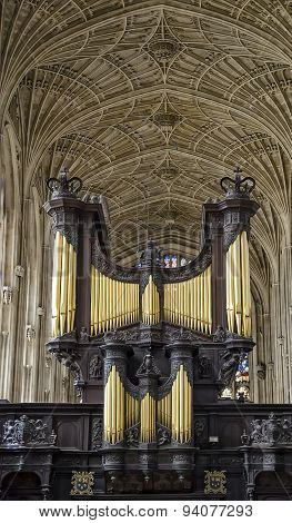 Organ in Kings College chapel, Cambridge