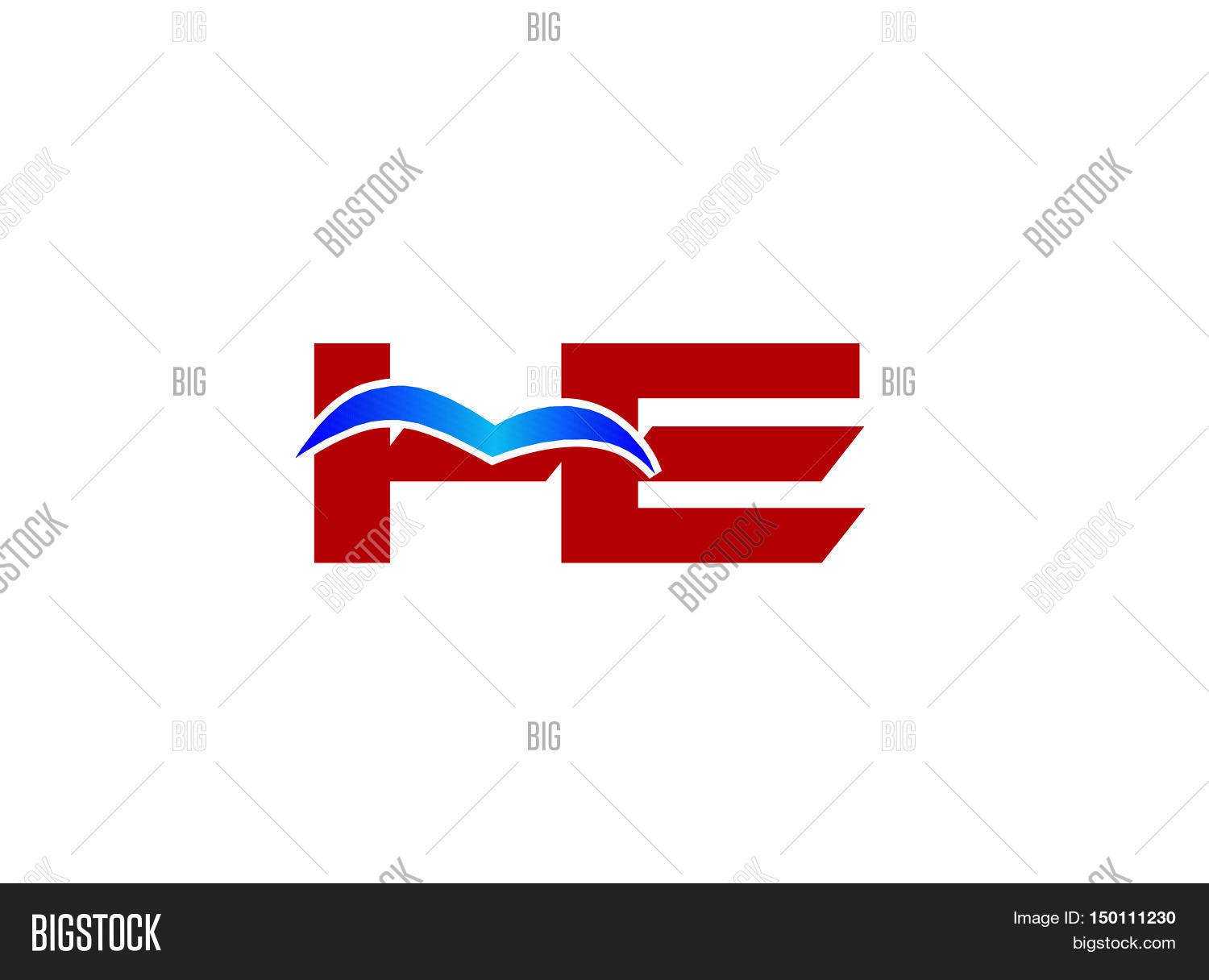 HE Logo. Vector Vector & Photo (Free Trial) | Bigstock