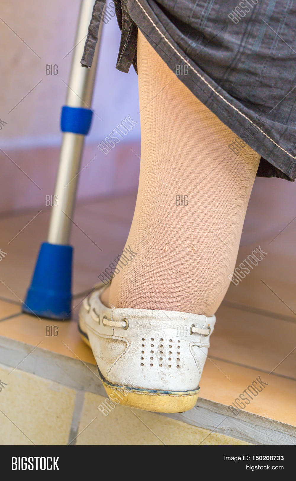 Age Woman Crutch Image & Photo (Free Trial) Bigstock