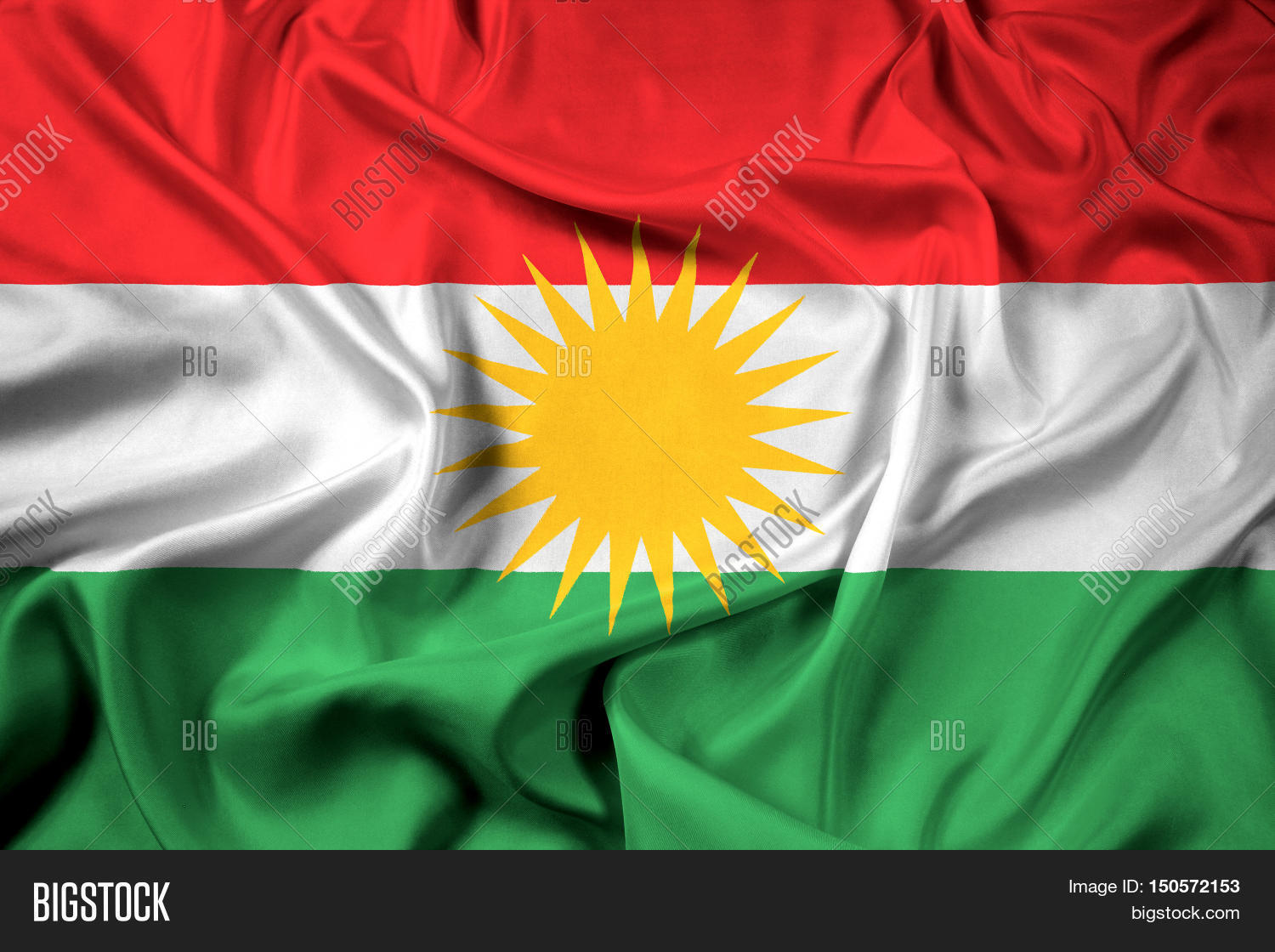 Waving Flag Kurdistan Image & Photo (Free Trial) Bigstock