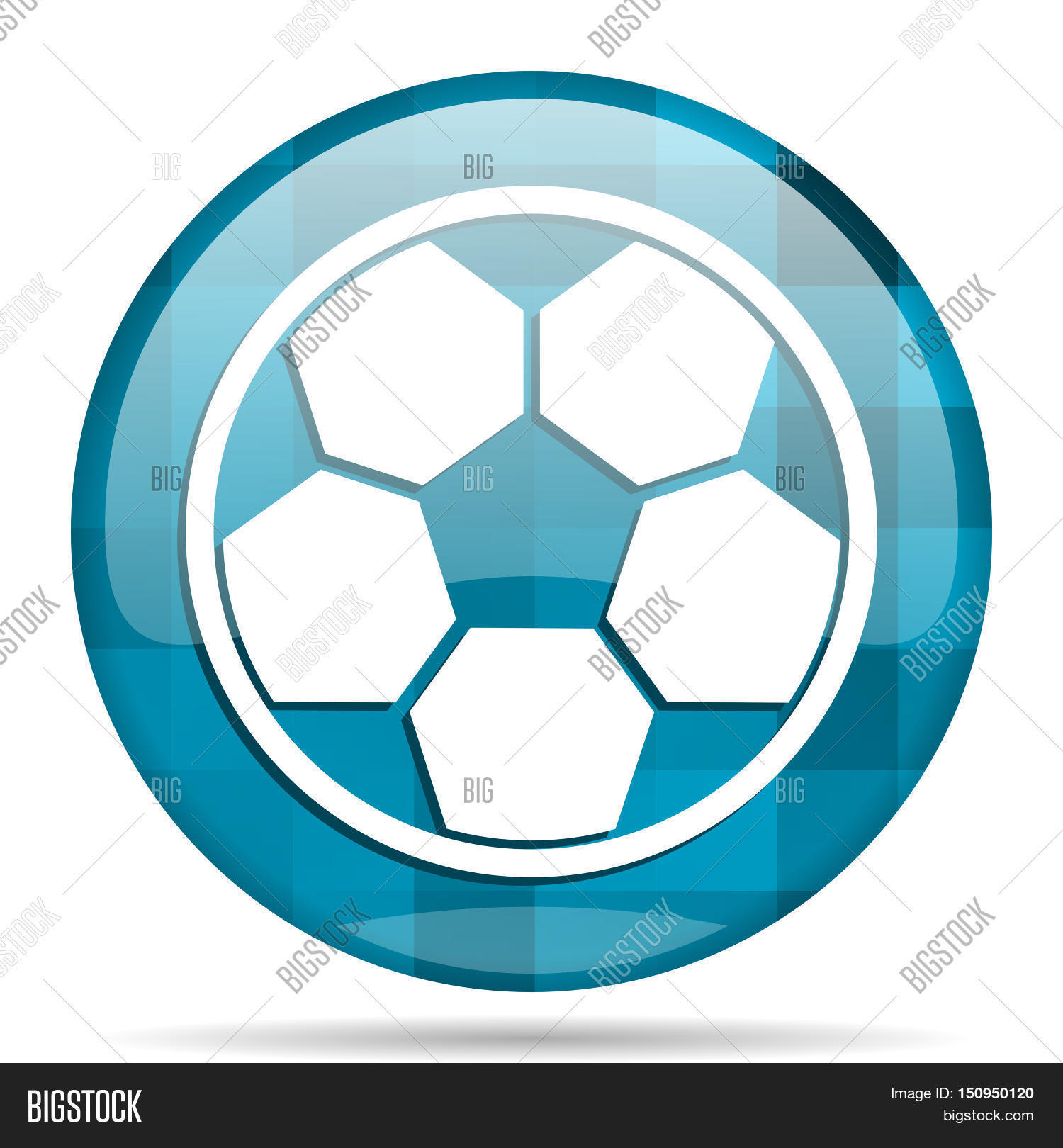 Soccer Blue Round Image & Photo (Free Trial) | Bigstock