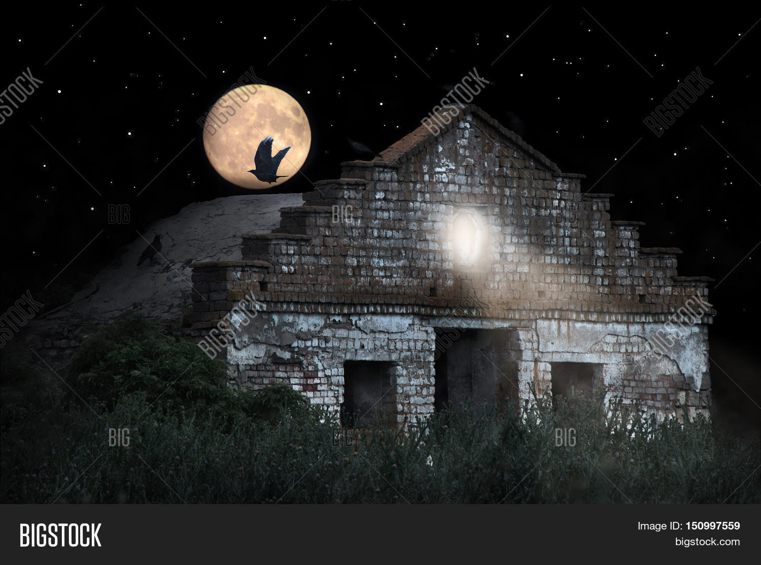 halloween scenery old image
