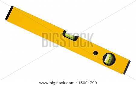 Il livello di edificio giallo