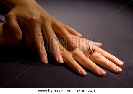 Woman's Hand With A Ring